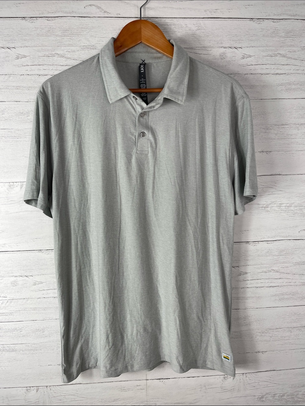 Vuori Men's Light Gray Polo Shirt - Soft Everyday Performance